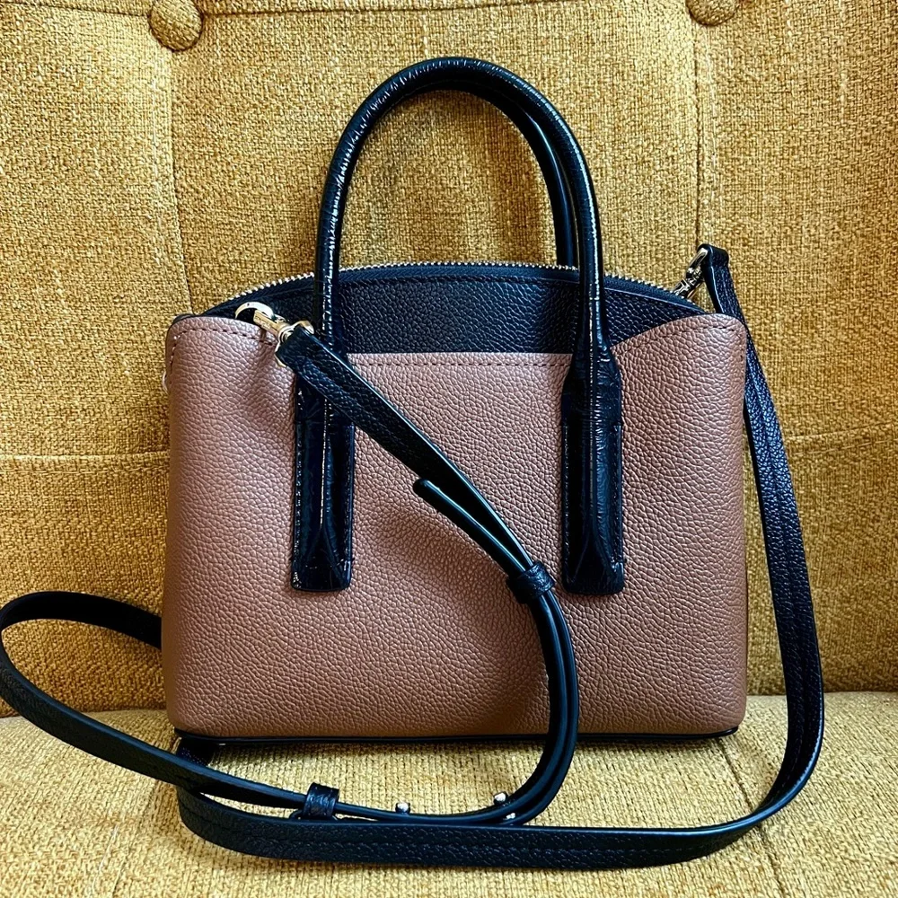 ~SOLD~ Kate Spade NY Margaux Haircalf Mini Satchel Crossbody Bag Leopard Print - Picture 2 of 14